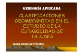 GEO APLICADA. Clasificaciones Geomecánicas