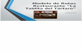 Modelo de Rutas Restaurante La Tablita Del Tartaro