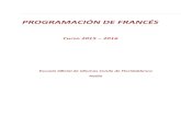 Programación didáctica de francés