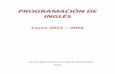 Programación didáctica de inglés