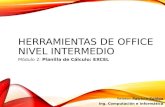Herramientas Office(Excel)