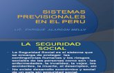 Sistemas Previsionales en EL Perú