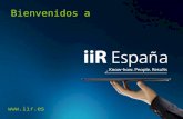 Presentación de bienvenida de IIR Espana.