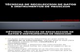 Tecnicas de Recoleccion de Datos Lic. Jorge Alejandro Zelaya