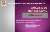 Análisis de Rentabilidad -Alicorp