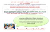 Instructivo de Admisiones 2016-1 Surcolombia