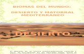 BIOMAS DEL MUNDO Desierto y Matorral Mediterraneo