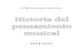 Guerrero, F. - 'Historia Del Pensamiento Musical' (Guia Pedagógica)