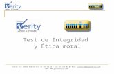 Test de integridad y ética moral