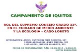 Rol del Supremo Consejo Grado 33° en el Cuidado del medio ambiente y la Ecología - Caso Loreto