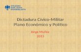 Dictadura Cívico-Militar Plano Económico y Político Jorge Muñoz 2015.