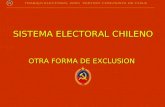 SISTEMA ELECTORAL CHILENO OTRA FORMA DE EXCLUSION.