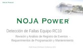 Detección de Fallas Equipo RC10 Revisión y Análisis de Registro de Eventos - Requerimientos de Programación y Mantenimiento NOJA Power Distributor Conference.