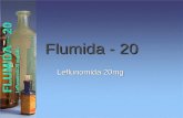 Flumida - 20 Leflunomida 20mg. DESCRIPCION  Leflunomida es un agente isoxazol inmuno modulador que inhibe a la dihidro-orotato deshidrogenasa (una enzima.