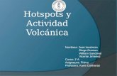 Hotspots y Actividad Volcánica Nombres: José Inostroza Diego Donoso William Sandoval Vicente Jimenez Curso: 1°A Asignatura: Física Profesora: Karla Contreras.