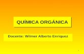 1 QUÍMICA ORGÁNICA Docente: Wilmer Alberto Enriquez.