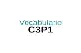 Vocabulario C3P1. el almuerzo el arte las ciencias.