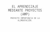 EL APRENDIZAJE MEDIANTE PROYECTOS (AMP) PROYECTO IMPORTANCIA DE LA ALIMENTACIÓN.