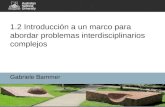 1.2 Introducción a un marco para abordar problemas interdisciplinarios complejos Gabriele Bammer.