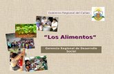 “Los Alimentos“ Gerencia Regional de Desarrollo Social Gobierno Regional del Callao.