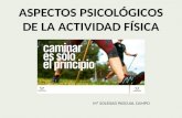 ASPECTOS PSICOLÓGICOS DE LA ACTIVIDAD FÍSICA Mª SOLEDAD PASCUAL CAMPO.