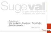 Reglamento Intermediación de valores y Actividades Complementarias Diciembre 2015.