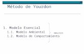 Método de Yourdon 1. Modelo Esencial 1.1. Modelo Ambiental 1.2. Modelo de Comportamiento ANALISIS.