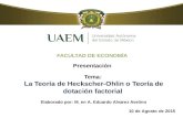 Tema: La Teoría de Heckscher-Ohlin o Teoría de dotación factorial Elaborado por: M. en A. Eduardo Alvarez Avelino FACULTAD DE ECONOMÍA Presentación 10.