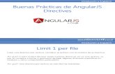 Buenas Prácticas de AngularJS Directives