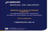 Manual USHAY - Oferta - Subasta Inversa Electronica Servicios - Proveedores