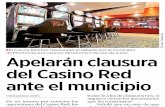 15-02-16 Apelarán clausura del Casino Red ante el municipio