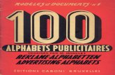 100 Alphabets Publicitaires