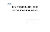 Informe de Soldadura