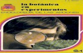 LA BOTANICA en EXPERIMENTOS (Enciclopedia de Las Aficiones-20-) Ed.altea - J. a. Arroyo 1973