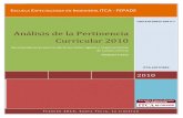 Analisis de La Pertinencia Curricular 2010