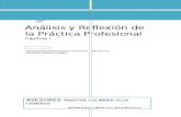 Análisis y Reflexión de La Práctica Profesional