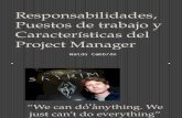 Project Management Characteristics