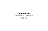 Cuadernillo 1 Lecturas Dominicales 2016