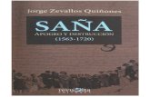 SAÑA, APOGEO Y DESTRUCCIÓN (1563 - 1720) de Jorge Zevallos Quiñones