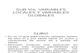 Sub Vis, Variables Locales y Variables Globales