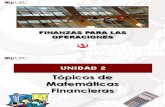FPO Unidad 2 - Tópicos de Matemáticas Financieras