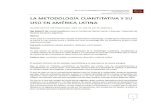 La Metodología Cuantitativa en América Latina