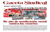 Gaceta Sindical (Edicion Especial n 165) Primer Aniversario de La Cumbre Social