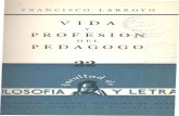 Larroyo Vida Profesion Pedagogo 1958