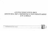 Antecedentes Del Sistema de Credito Universitario en Chile