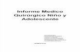 Informe Medico Quirúrgico Niño y Adolescente