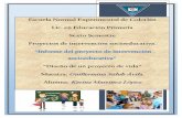 Informe de Proyecto de Intervención Socioeducativa