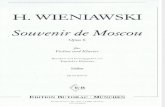H. Wieniawski - Souvenir de Moscow (Parte Violín)