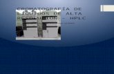 Documento Guía Teórica Cromatografía de Líquidos de Alta Resolución. Hplc