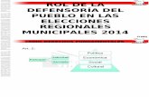Rol de La Dp Elecciones Regionales Municipales 2014